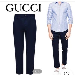 Gucci 519546 Z396H Blue Sapphire Men’s Pants